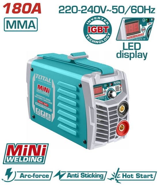 "ТОТАL" Инверторный мини сварочный аппарат 15-180А, 220-240V~50/60Hz.